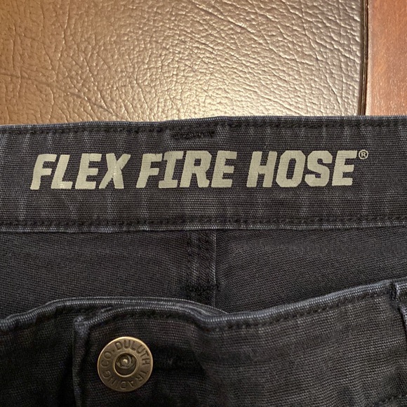 Duluth Trading Co Flex Firehose black jeans pants mens size 42x32 - Picture 5 of 8